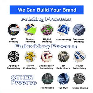 कस्टम कढ़ाई श्रृंखला लोगो ग्राफिक स्लोगन 3 डी पैच शांत लक्जरी यूनिसेक्स हूडी स्वेटशर्ट - Product Image 2