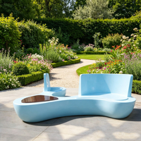 Banc en fibre de verre personnalisé Y01M en forme de lapin, thème animal carotte, sièges publics pour place commerciale, jardin d'enfants, extérieur, vente en gros