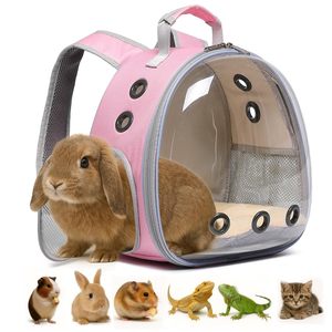 Sac à dos pour petit animal de compagnie en forme de capsule spatiale avec fenêtre transparente, maille respirante et tapis amovible pour les voyages en plein air - Product Image 1