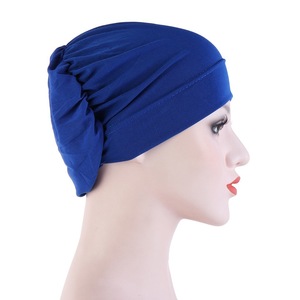 Peci Muslim Penutup Kepala, Penutup Kepala Tidur, <span class=keywords><strong>Hijab</strong></span> Poliester Solid, Penutup Kepala Bernapas, <span class=keywords><strong>Turban</strong></span>, Headband, <span class=keywords><strong>Turban</strong></span> Dubai, <span class=keywords><strong>Turban</strong></span> Nigeria untuk Wanita - Product Image 3