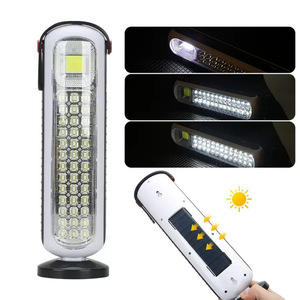 Lámpara de Emergencia Portátil con Energía Solar, LED de Doble Bombilla, Alta Luminosidad, Recargable, para Camping y Uso en Exteriores - Product Image 4