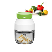 Blender à ail sans fil multifonctionnel portable, contrôle manuel, hachoir électrique pour légumes, mini robot culinaire, utilisation domestique en cuisine