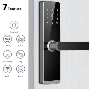 स्मार्ट लॉक वाईफाई टलॉक ऐप कंट्रोल पासवर्ड अनलॉक करें इलेक्ट्रॉनिक डिजिटल टच स्क्रीन कीपैड कोड कुंजी स्मार्ट दरवाजा लॉक - Product Image 2
