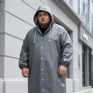 TPE Çok Fonksiyonlu Unisex Özelleştirilebilir Logolu Su Geçirmez Moda Yağmurluk Ekstra Büyük Yağmurluk - Product Image 1