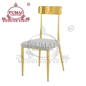 Sillas de Banquete de Acero Inoxidable para Bodas, Diseño Moderno y Duradero, para Exteriores, Villas y Salas de Estar - Product Image 4