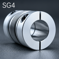 Connecteur d'arbre à soufflets en alliage d'aluminium de précision pour l'amortissement des vibrations dans les systèmes de découpe laser et de gravure CNC