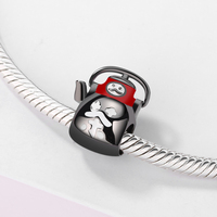 Wostu — breloques en argent sterling 925 pour conception de bracelets, bijoux de femmes, créatives, fruits de mer, sucrier, théière, pieuvre, perles fines, DIY, idée de cadeau