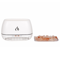 Diffuseur d'arômes électrique 200 ml à flamme simulée, humidificateur d'air USB de bureau, veilleuse, diffuseur d'huiles essentielles pour la maison, produit très demandé