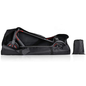 Sac de rangement complet pour accessoires de trottinette électrique, sac de transport pliable pour trottinettes électriques, noir, tissu Oxford 600D - Product Image 2