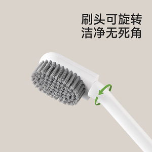 FaSoLa Shoe Cleaning Brush Nylon Bristle Long Handle For Shoes And Clothing Household Use - Product Image 4