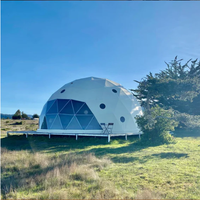 Tente dôme ronde personnalisée de 6m 7m 8m tente de luxe pour événement maison préfabriquée imperméable tente yourte mongole glamping
