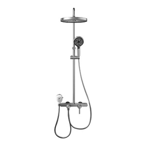 Shower Set 3128 Round Top <b>Spray</b> With Handheld Rain Shower Corrosion Prevention For Bathroom - Product Image 1