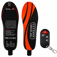 Semelles chauffantes télécommandées pour l'hiver, hommes et femmes, 3900 mAh, semelles chauffantes rechargeables pour le ski en plein air, la chasse, la neige