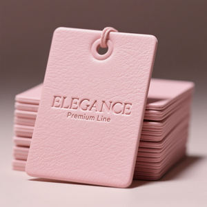 Etiquetas de columpio de tela ecológicas de lujo con logotipo impreso personalizado para prendas, bolsos de joyería, zapatos, pantalones vaqueros, técnicas de estampado en caliente - Product Image 2