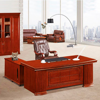 Bureau de direction moderne de style chinois Bureau de patron en bois massif pour chef de bureau ou président