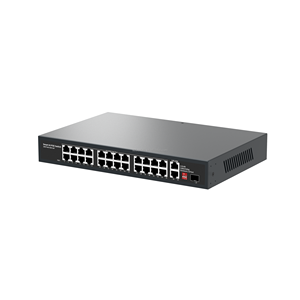 Hot Sale Unmanaged 24 10/100M Network Ports + 2 10/100/1000M Network Ports + 2 1000M SFP Optical Ports AI <b>POE</b> <b>Switch</b> - Product Image 2