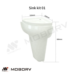 MOBORV Kit de Conversion DIY pour <span class=keywords><strong>Fourgon</strong></span> <span class=keywords><strong>Aménagé</strong></span> et Voiture, Appareils en Plastique Légers Certifiés CE avec Système de Lit Relevable et Évier pour Utilisation dans les Véhicules - Product Image 3