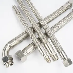 high pressure resistance flexible metal hose 304 corrugated metal hose with stainless steel wire braiding layer