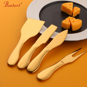 Juego de Cuchillos para Queso de Acero Inoxidable, Juego de 4 Cuchillos para Queso, Juego de Cubiertos, Utensilios de Cocina para Hornear y Repostería - Product Image 2