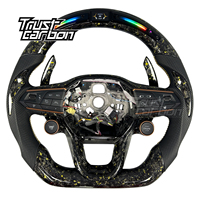 Volant en fibre de carbone forgé sur mesure avec LED pour Seat Cupra Tavascan Terramar Formentor VZ Leon Ibiza Ateca Arona