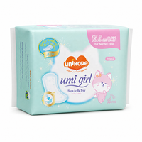 Serviette hygiénique Unihope Umi Girl à ailettes pour usage diurne, super absorbante, anti-fuites, OEM, marque privée, vente en gros
