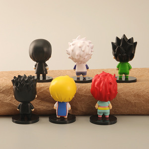 6 styles de figurines d'anime Hunter X Hunter, Gon, Killua, Kurapika, <span class=keywords><strong>Leorio</strong></span>, Hisoka, poupées, jouets, ornements - Product Image 5