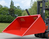 Garantie de satisfaction abordable montée sur fourche Accessoires de chariot élévateur Godet hydraulique à haute efficacité au meilleur prix