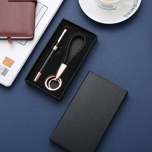 Porte-clés porte-clés cadeau de bureau d'enregistrement personnalisé en gros avec stylo cadeaux Souvenirs personnalisés cadeau d'affaires pour hommes - Product Image 5