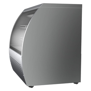 עוגה בקירור מקרים תצוגה מקוררים תצוגה מקדימה של קפה זכוכית מעוגלת בשר נרתיק מקפיא מסחרי - Product Image 4