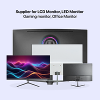Moniteur d'ordinateur de jeu incurvé plat ultra-fin 24/27 pouces 1k 2k 240Hz, vente en gros directe usine