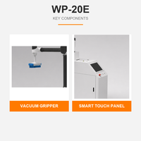 Robot de palettisation collaboratif WP-20E, cobot palettiseur, charge utile de 20 kg, bras robotique, machine d'empilage de cartons, boîtes, sacs