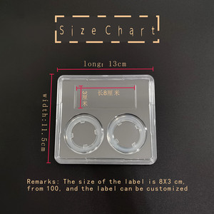 Grading Two Hole Display <strong>Box</strong> Plastic Transparent Grading <strong>Box</strong> Commemorative Coin Collection <strong>Square</strong> <strong>Box</strong> - Product Image 3