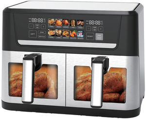 Anbolife Nouvelle Friteuse à Air Double Panier Grande Capacité 8L 9L 10L 12L avec Fenêtre et Affichage Numérique Freidora De Aire <span class=keywords><strong>Ninja</strong></span> |   OEM/ODM - Product Image 5
