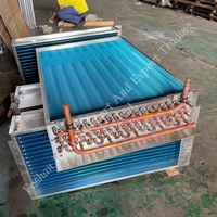 Échangeur de chaleur à ailettes en aluminium et tubes en cuivre à haute efficacité avec condenseur pour application de climatisation centrale et de refroidissement AHU