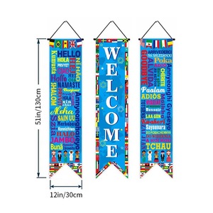 Banderas <span class=keywords><strong>de</strong></span> Boda Rojas con Doble Símbolo <span class=keywords><strong>de</strong></span> Felicidad para Decoración <span class=keywords><strong>de</strong></span> Puerta en Recepciones - Product Image 3