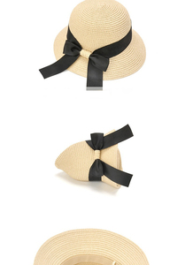 YD255 <span class=keywords><strong>Sombrero</strong></span> de Paja para Mujer, Estilo Vaquero, con Lazo y Ala Ancha, para Mamá e Hija, para el Verano, Playa, Niños - Product Image 6
