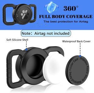Funda de Silicona Impermeable con Diseño de Huella de Perro para Airtag, Soporte para Apple Airtag y Protector Completo Antipérdida para Mascotas - Product Image 3