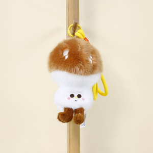 En gros, Porte-clés pendentif en peluche mignon et moelleux, <span class=keywords><strong>série</strong></span> légumes et fruits, motif dessin animé noix de coco et durian - Product Image 4