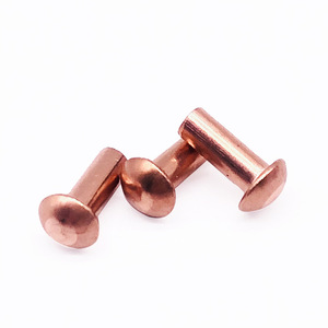 Tùy chỉnh lưỡng kim đinh tán vòng đầu phẳng các loại khác nhau kim loại bán hình ống đinh tán - Product Image 5