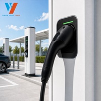 Câble de recharge EV fiable 22 kW 32 A Type 2, 5 m, 7 m, 10 m, étanche IP55, haute flexibilité, noir, en TPU, pour voitures électriques européennes