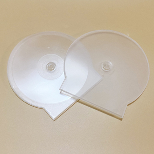 Boîte de rangement <span class=keywords><strong>en</strong></span> plastique transparente pour CD demi-rond <span class=keywords><strong>en</strong></span> PP de 1,2 mm d'épaisseur, impression personnalisée du logo, support de protection pour média <span class=keywords><strong>DVD</strong></span> de 12 cm - Product Image 2
