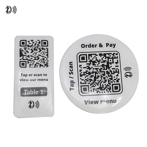 Tag Menu RFID Touchless con Codice QR per Ristorante Stampato 13.56MHz in PVC <span class=keywords><strong>da</strong></span> Tavolo - Product Image 5