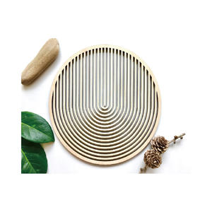 Dessous de plat en bouleau pour plats chauds 20 cm décor à la <span class=keywords><strong>maison</strong></span> nordique porte-Pot en bois dessous de plat pour théière dessous de plat minimaliste cadeau de pendaison de crémaillère - Product Image 4