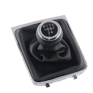 Pomo de palanca de cambios de cuero ergonómico para Volkswagen Passat B6 05-11 Set QZXN-D88 - Product Image 2
