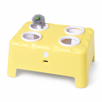 Juguete Interactivo para Gatos, Casa de Queso con Ratón Sonoro Automático, Juguete Electrónico Recargable para Mascotas, Venta al Por Mayor de Fábrica