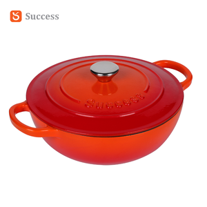 Venta al por mayor de fábrica, olla para horno holandesa de hierro fundido esmaltado, cazuela resistente con tapa, utensilios de cocina antiadherentes para cocinar y hornear - Product Image 1