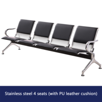 Chaise d'attente robuste pour hôpital, école, aéroport, réception et bureau, vente en gros