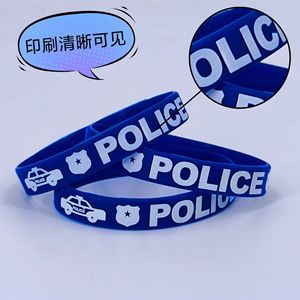 Bracelets en silicone pour enfants, motif dessin animé bleu, pour fêtes et événements, étanches et décoratifs - Product Image 1