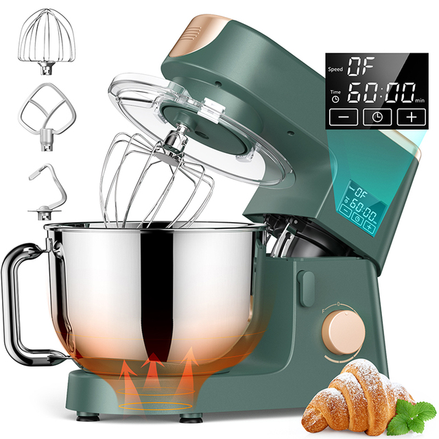 Kitchen Electric Products Kitchen Bread Dough Mixer Cake 5.5L SUS304 Mixing Bowl Stand Mixer for Household