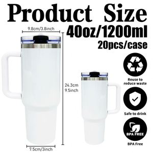 Vaso Térmico de Gran Capacidad de 40 oz, Libre de BPA, Doble Pared, Aislado al Vacío, para Sublimación, Nuevo en el Almacén de EE. UU. 2025 - Product Image 3